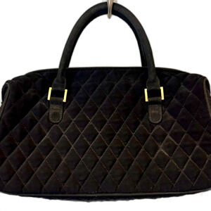 Vera Bradley black quilted handbag
